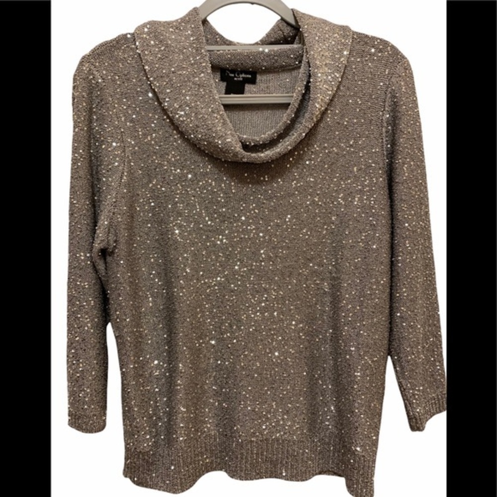 Nue Options Sequined Sweater Size PXL